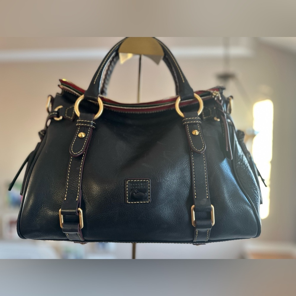 Dooney & Bourke Navy Florentine Satchel